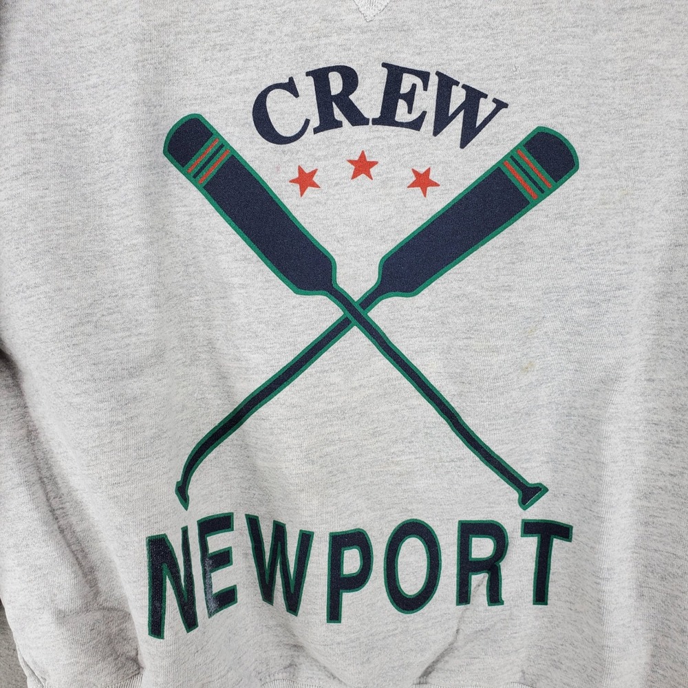 Gear For Sports Sweatshirt‎ Mens XL Gray Crew Newport Rowing Graphic Vintage USA - Picture 2 of 8